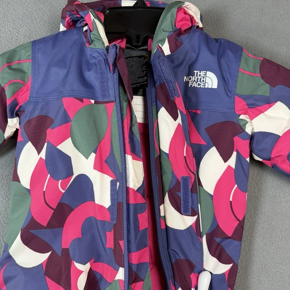 The North Face Baby Freedom Snow Suit Mr Pink Big Abstract 3-6 Months Waterproof